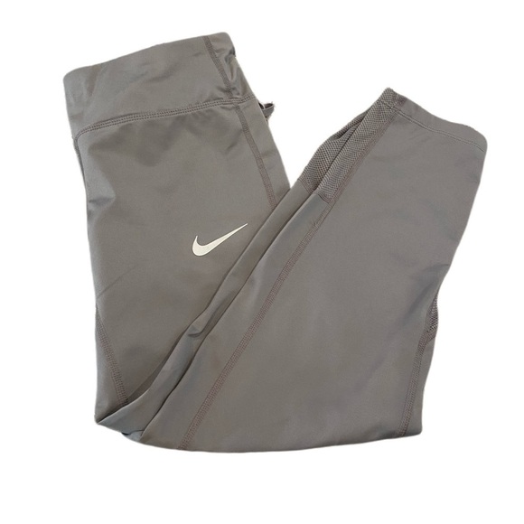 Nike Dri Fit Gray workout pants with Zipper Pouch - Picture 1 of 9